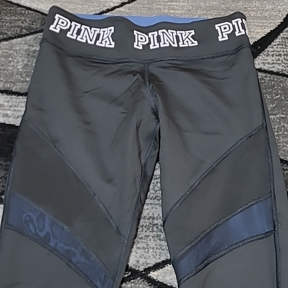 VS PINK 2015 ULTIMATE REVERSIBLE MESH LOGO LEGGINGS - Picture 3 of 15